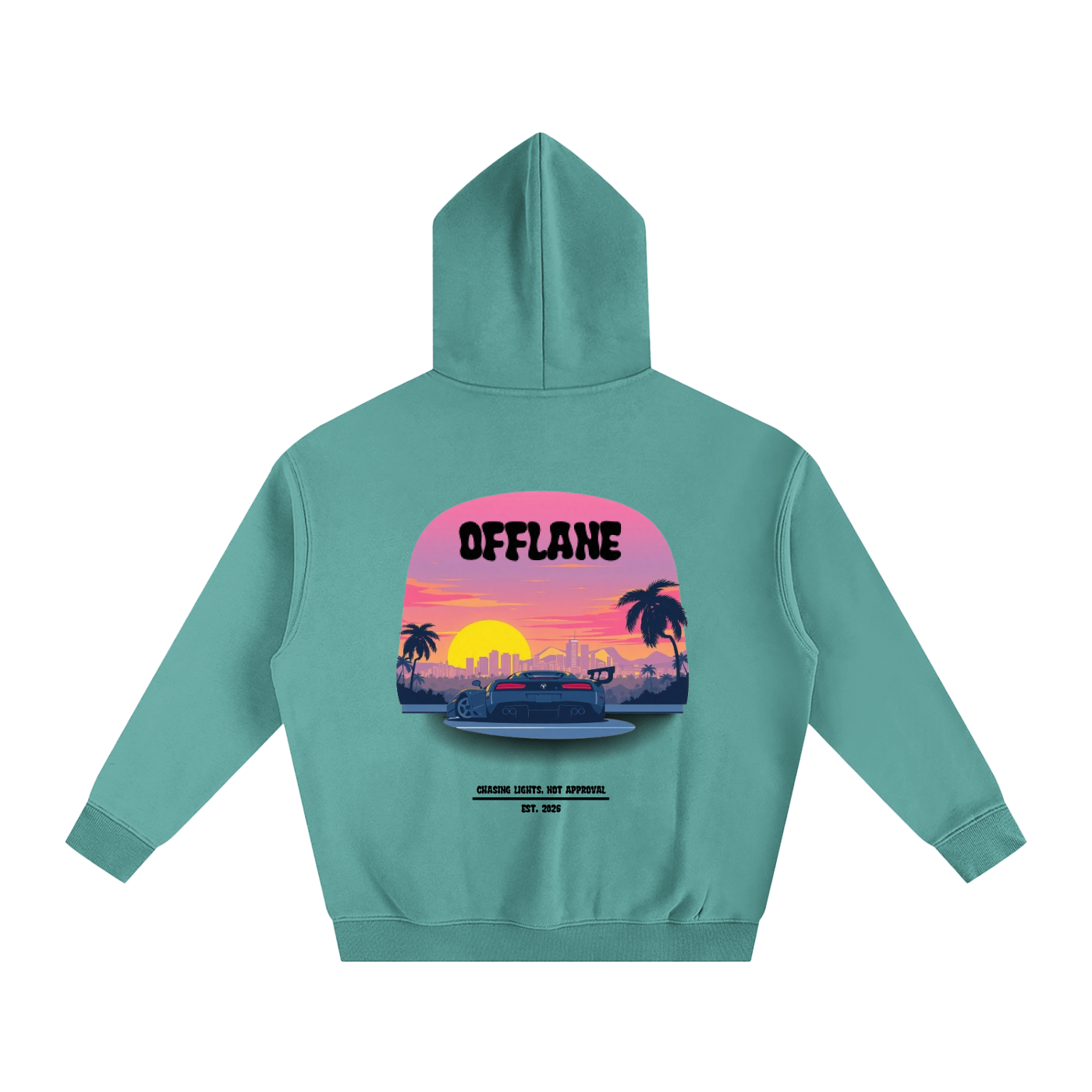 OFFLANE-MIAMI CAR HOODIE
