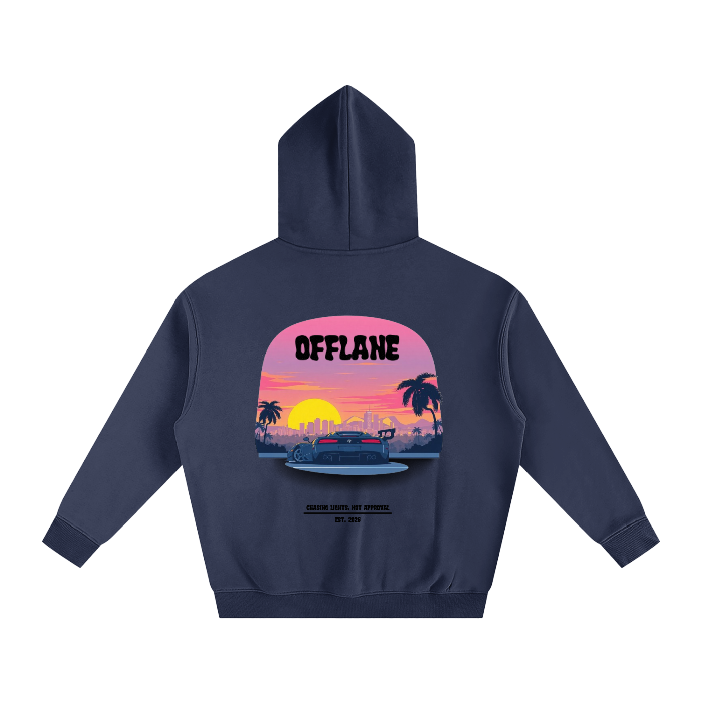 OFFLANE-MIAMI CAR HOODIE