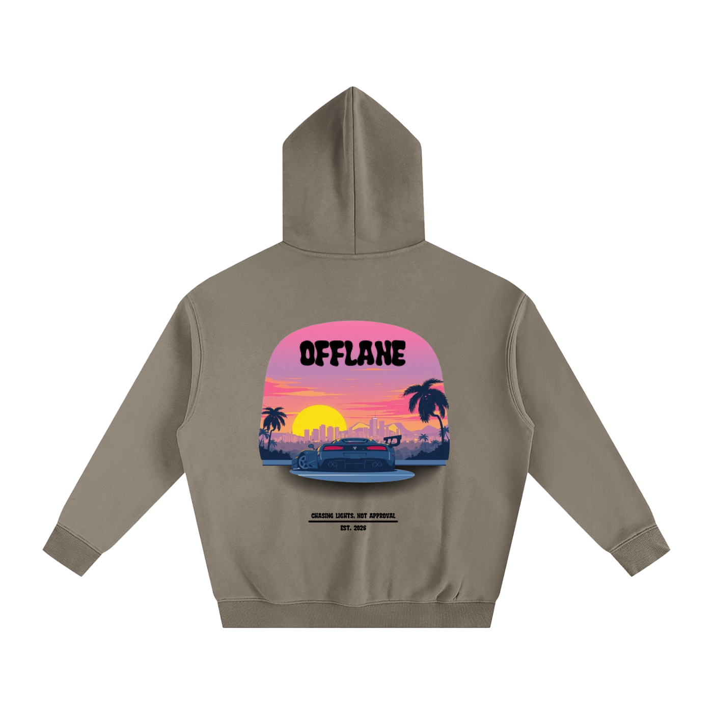 OFFLANE-MIAMI CAR HOODIE