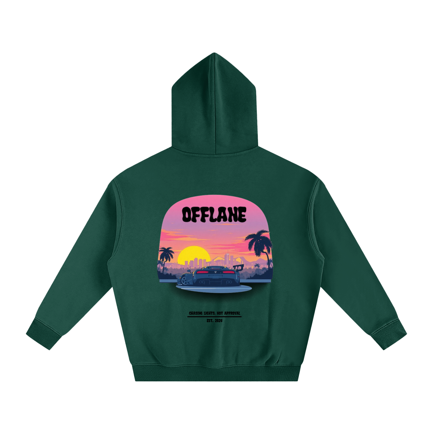 OFFLANE-MIAMI CAR HOODIE