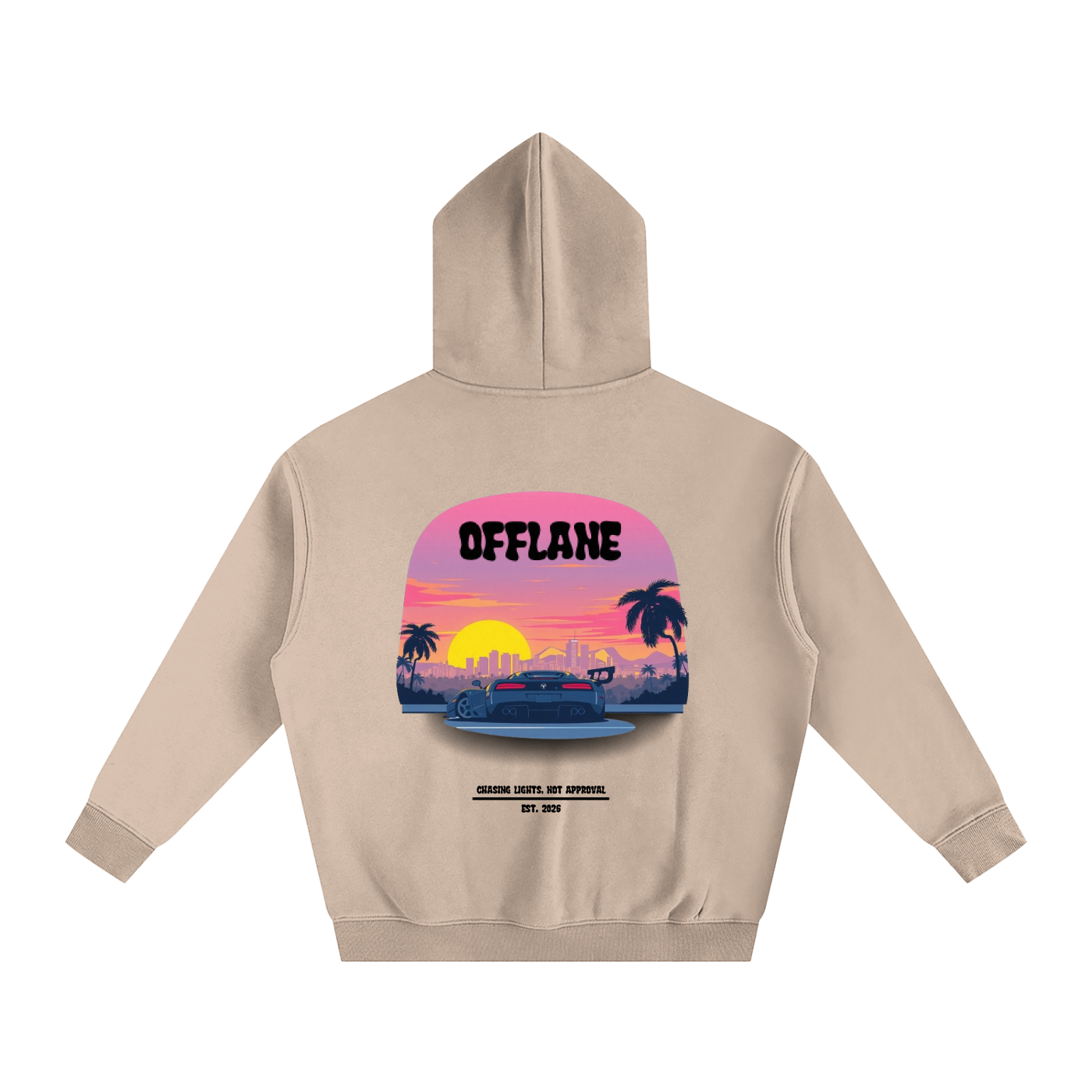 OFFLANE-MIAMI CAR HOODIE
