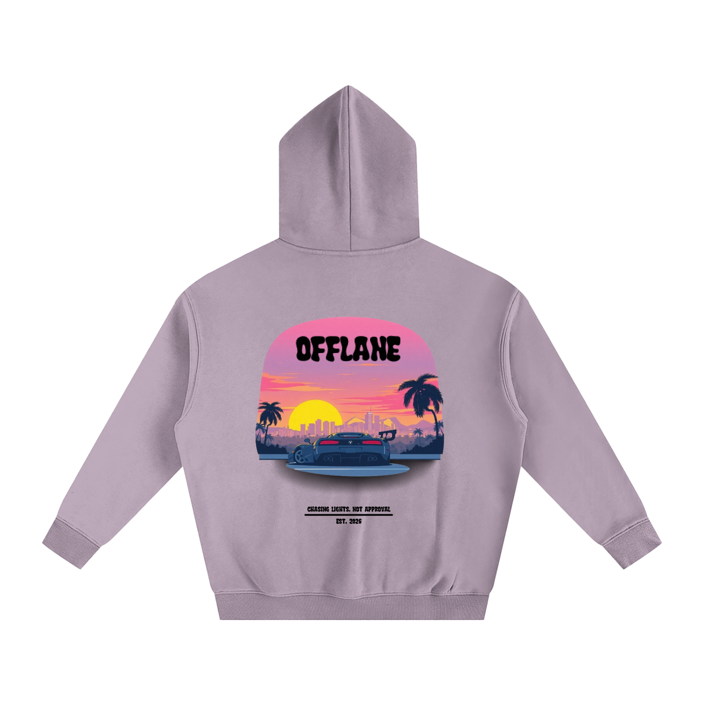 OFFLANE-MIAMI CAR HOODIE
